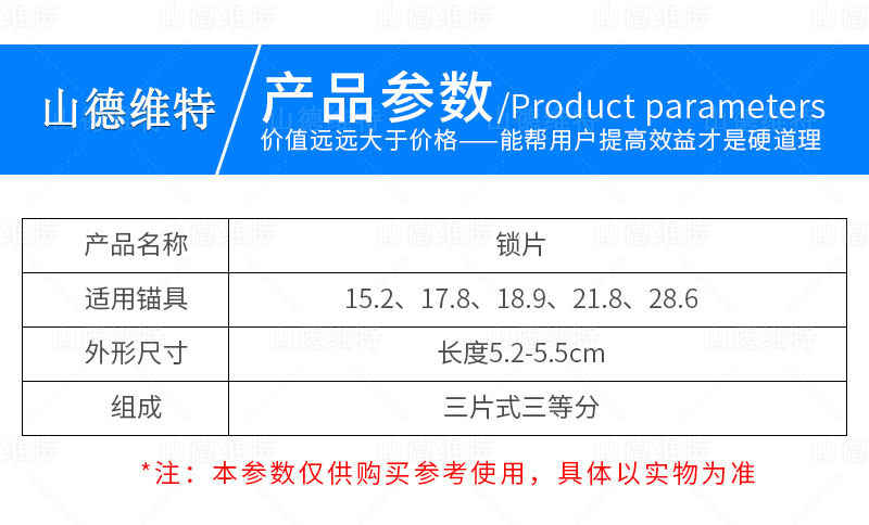 預應力(li)夾片參數(shu)