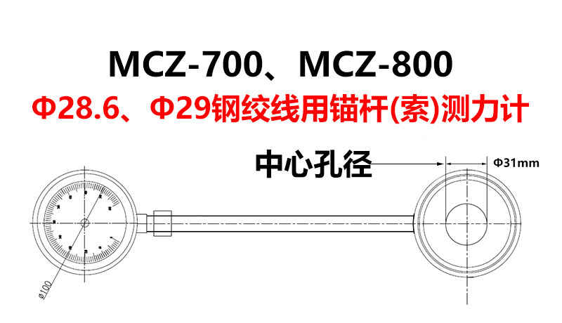 中(zhong)心孔徑31mm測(ce)力(li)計(ji)